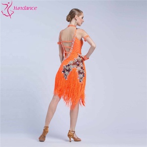 L-16528 Professionnel De <span class=keywords><strong>Danse</strong></span> Latine Robe Taille Personnalisée Concurrence Performance Porter Sexy Robe de <span class=keywords><strong>Danse</strong></span> Latine Pour Femmes - Product Image 6