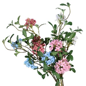 Fleurs artificielles en soie bleu brume de Meng Jie pour la décoration de la maison, les mariages et les accessoires de photographie - Product Image 5