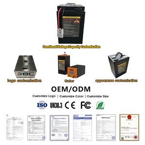 Batteries lithium-ion 72V 50Ah 120Ah de fabrication chinoise, batteries 48V 80Ah 52V Lifepo4 avec protection contre les courts-circuits BMS pour voitures électriques - Product Image 5