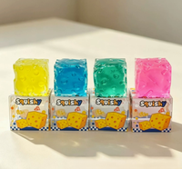 Nouvel Arrivage Vente en Gros Jouets Squishy en Forme de Fromage au Beurre de Vaseline, Jouets Anti-Stress à Presser en Forme d'Aliments, Matériau TPR à Rebond Lent