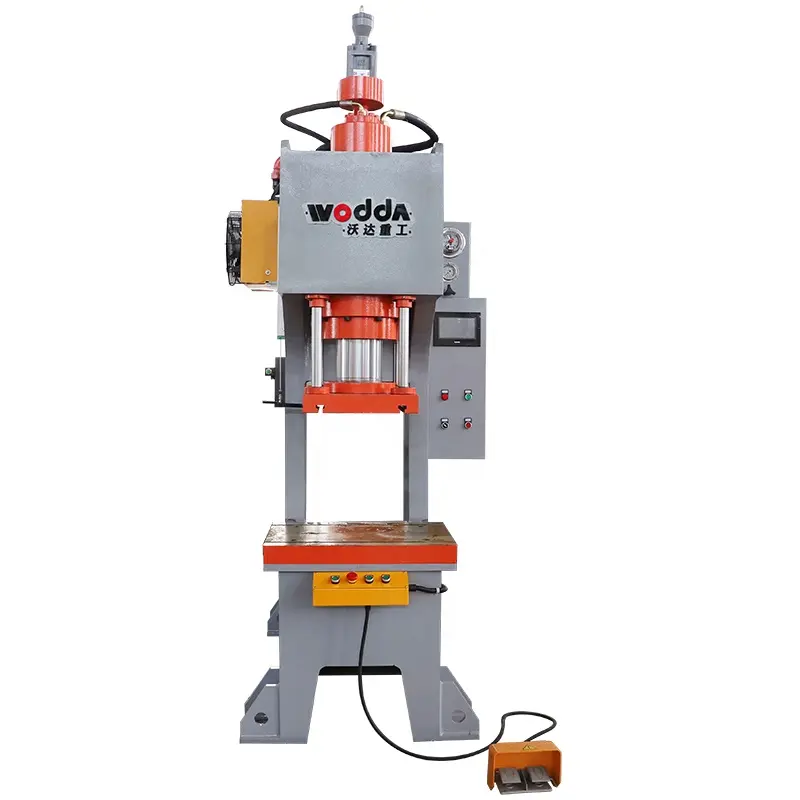 Máquina de prensa de cigüeñal de boca abierta tipo C de 80 toneladas, para línea de producción de perforación de ojales