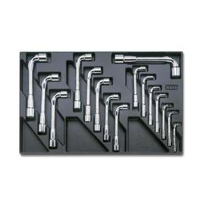 BETA - 024240076 Plateau thermoformé dur avec clés à douille lourdes (16 pièces). -EAN 8014230495507 AUTRES ENSEMBLES D'OUTILS - Product Image 1