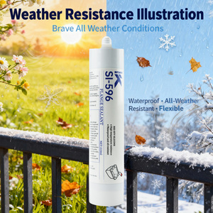 KAYIJIE SI-596 Sika MP Silicona de Doble Componente, Adhesivo Impermeable y Antimoho <span class=keywords><strong>para</strong></span> Cocina, Baño, Estufa y Vaso Sanitario - Product Image 2