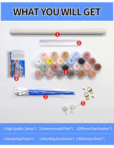 Vente en gros de peinture Fantasy Lotus par numéros pour décoration murale de la maison Idée cadeau unique pour adultes - Product Image 5