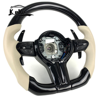 Accessoires intérieurs automobiles pour BMW F10 F30 E90 E92, volant noir brillant avec palettes de changement de vitesse noires brillantes