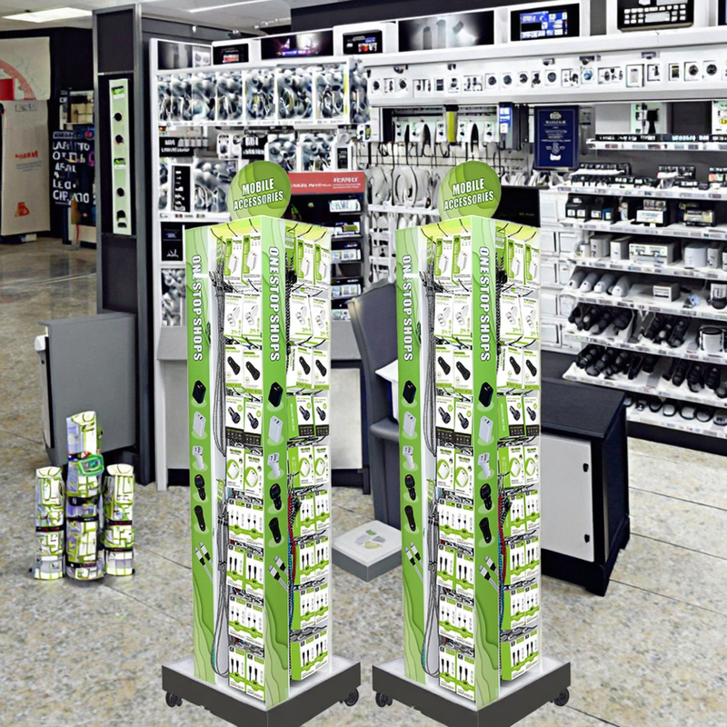 Supermarket 400pcs Phone Charger Shelf Retail