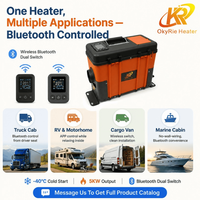 Artık Yüksek Sesli Pompa Tipi Dizel Hava Isıtıcısı Yok 5KW Hepsi Bir Arada Ultra Sessiz 12V 24V Kamyon Karavan için