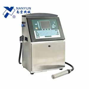 NY-1830 cij automatic continuous spray inkjet pet bottle batch code expiry date coding machine printer coder