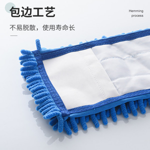 Microfiber <b>Flat</b> <b>Mop</b> Head Rectangular Absorbent Wet Dry Replacement For Home Cleaning - Product Image 2