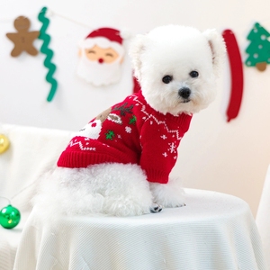 2025 סתיו/חורף פסטיבל חיות מחמד חמוד בגדים לחג המולד מותאם אישית כלב חג המולד - Product Image 2