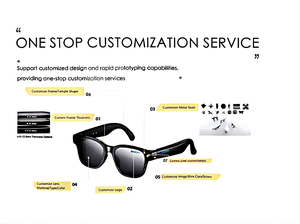 カメラ付きスマートグラス Bluetoothオーディオ搭載 HD録画 オープンイヤー スマートサングラス サイクリング ハイキング ドライブ アウトドアスポーツ 旅行 - Product Image 5