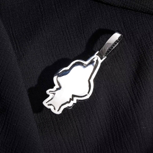 Collar con Colgante <span class=keywords><strong>de</strong></span> Personaje <span class=keywords><strong>de</strong></span> Dibujos Animados Melody, Estilo <span class=keywords><strong>Hip</strong></span> <span class=keywords><strong>Hop</strong></span>, Personalizado, Bonito, con Incrustaciones <span class=keywords><strong>de</strong></span> Circonitas, Dos Tonos, para Mujeres y Niños - Product Image 4