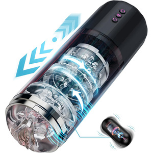 SY GM-325 Dual-<b>Vibration</b> Telescopic Electric Male Masturbator Thrusting Rotating Automatic Masturbation Cup Sex Toy - Product Image 1