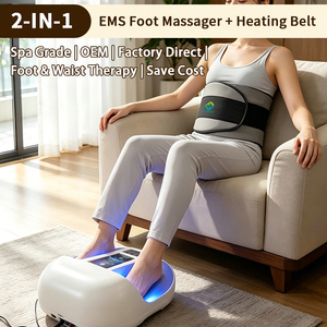 FUERLE Masseur de pieds EMS 2-en-1 + Ceinture chauffante à infrarouge lointain, Appareil de bien-être à double effet bio-énergétique, Ceinture chauffante pour Spa et Salon - Product Image 2
