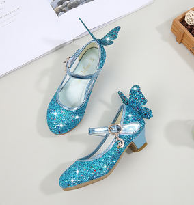Crystal Girls Shoes Elsa <span class=keywords><strong>Aurora</strong></span> Glitter Sandalias Mariposa <span class=keywords><strong>Cenicienta</strong></span> Belle Sofia Rapunzel Zapatos Regalo de cumpleaños para niños - Product Image 4