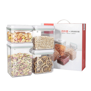 Kitchen POP Container Set Air Tight Dry Food Container Food Grade Grain Storage Box for Sale Airtight Cereals Storage Containers
