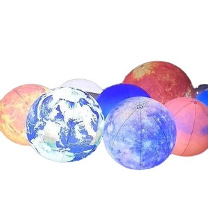 Ballons gonflables publicitaires du système <span class=keywords><strong>solaire</strong></span> : planètes <span class=keywords><strong>d</strong></span>écoratives Mars, Vénus, Saturne, Mercure, Lune, Terre, globe de neige, arche lumineuse - Product Image 1