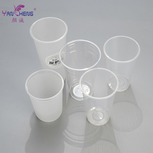 Gobelets en plastique <span class=keywords><strong>PET</strong></span> 100 % recyclables avec couvercles, impression 8 couleurs, logo personnalisé, gobelets jetables pour boissons, desserts, aliments, qualité alimentaire - Product Image 5