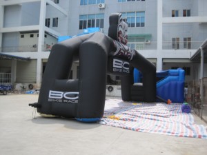 Inflatable BC Bike Archway with Digital Printing and Electric <b>Pump</b> Over 12ft Tall for Advertising Events - Product Image 5