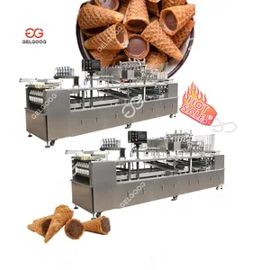 Mini Cone Machine Line Crispy Wafer Cone Chocolate Ice Cream Cup And Cone Filling Machine