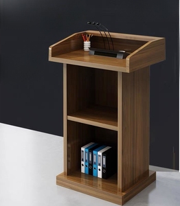 Púlpito de Iglesia de Madera de Alta Calidad, Atril para Discursos, <span class=keywords><strong>Podio</strong></span>, Soporte OEM Moderno Rectangular de Madera Maciza con Tamañ<span class=keywords><strong>o</strong></span> Personalizado y Diseñ<span class=keywords><strong>o</strong></span> Inclinado - Product Image 5