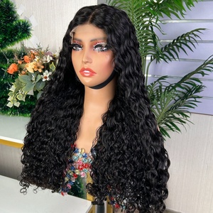 Factory Price SDD 5x5 Lace Water Wave <b>Wig</b> Natural Wave Virgin PrePlucked Glueless <b>Wig</b> Frontal <b>Human</b> Hair <b>Wig</b> - Product Image 5
