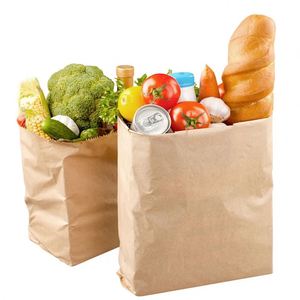 Bolsa de Papel Kraft Personalizada de Grado Alimenticio, Resistente al Aceite y Engrosada, para Farmacia, Hamburguesas, Tostadas, Empaque de Alimentos Personalizado - Product Image 2