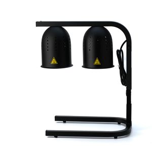 Electric Double-Head <strong>Food</strong> Heat Lamp with 2 Bulbs Free <strong>Standing</strong> and Adjustable for Commercial or Household Use - Product Image 1