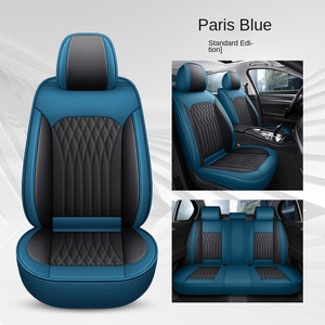 Housse de siège de voiture quatre saisons en cuir nappa tout compris Nouveau coussin intérieur respirant Housse de siège spéciale universelle - Product Image 6