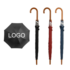 Custom Logo Large Double Handle Fiber Umbrella with Automatic Opening EVA Handle-for Business & Holiday Gift Printing
