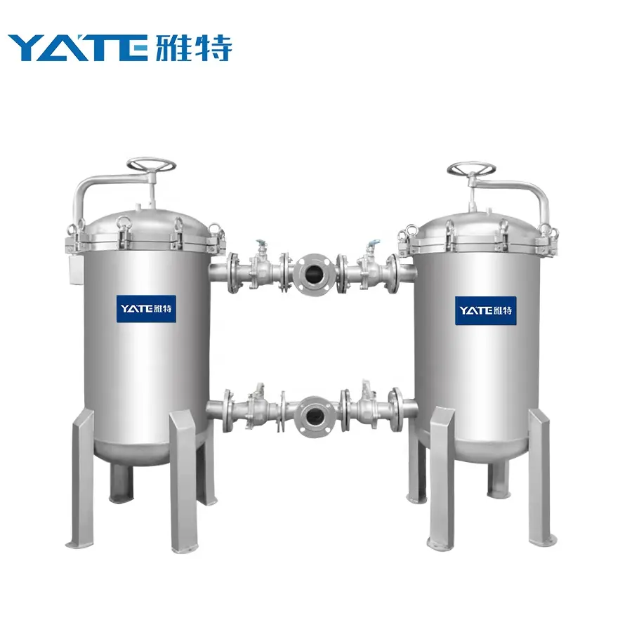 industry water liquid SS304 double bag filter housing Filter Stainless Steel Filter Housing