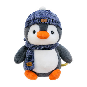 Peluche <span class=keywords><strong>pingouin</strong></span> à capuche super douce, anti-stress, thème dessin animé, cadeau d'anniversaire, souvenir du monde des glaces et de la neige pour enfants - Product Image 5