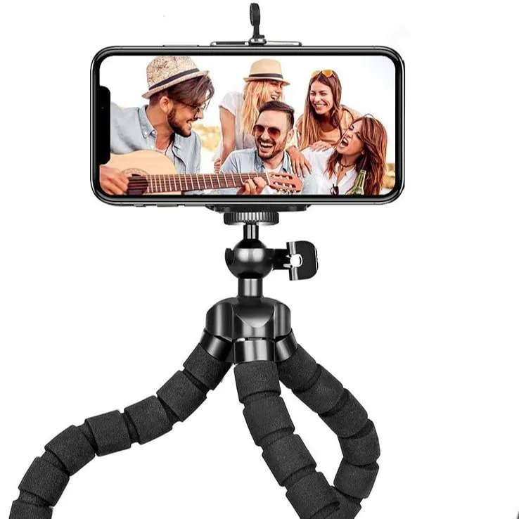 Trépied flexible pieuvre, mini éponge, 1 pièce, support pour téléphone portable, accessoire d'appareil photo, Gopros, nouveau style