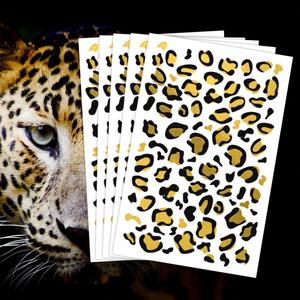 Gold Metallic Foil Tattoo Sticker Fashion Customized PET Film Water Transfer Paper Lasting Temporary Tattoo Body Decoration - Product Image 1
