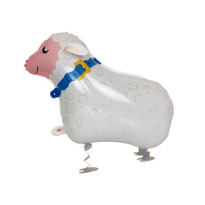 Globos de Animales Impresos en Lámina, Decoración para Fiestas de Cumpleaños, Unisex, Redondos, para Niños, Perro, Dinosaurio, Vaca, Animales de Granja - Product Image 5