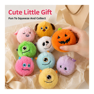 Lot de 12 sphères rebondissantes moelleuses pour le bureau, jouets anti-stress en forme de créatures mignonnes, compagnons de bureau, collection de cadeaux pour événements - Product Image 3