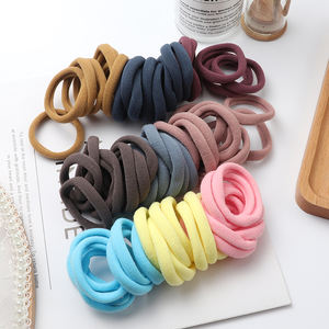 50 Stück Mädchen Einfarbige Große Gummibänder Pferdeschwanzhalter Haargummi Elastische Haarbänder Koreanische Mädchen Haaraccessoires Ornamente - Product Image 2
