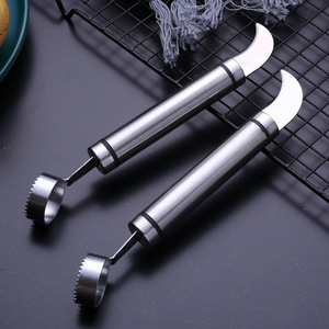 Pelador de Frutas de Acero Inoxidable Premium de Doble Cabeza para Naranjas y Pomelos, Utensilio de Cocina con Diseño de Mango, Origen Jieyang - Product Image 1