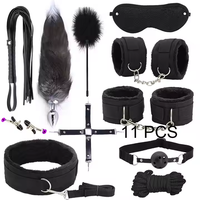 Kit de Contrainte Sexuelle BDSM 47 Pièces, Menottes, Pinces à Tétons, Fouet, Fessée, Plug Anal, Vibrateur – Jouets Sexuels SM pour Femmes et Hommes