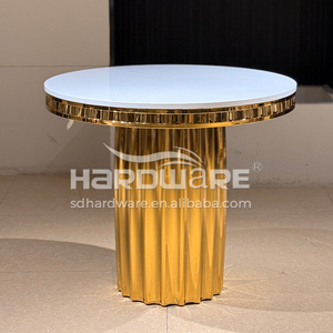 Nuevos Soportes <span class=keywords><strong>para</strong></span> Tartas de Acero Inoxidable, Diseño Elegante, Moderno <span class=keywords><strong>y</strong></span> Simple, con Superficie de MDF Blanco, Decoración <span class=keywords><strong>para</strong></span> Bodas, Cumpleaños, Baby Shower <span class=keywords><strong>y</strong></span> Fiestas - Product Image 3