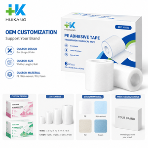 Cinta Adhesiva Médica Microporosa <span class=keywords><strong>HUI</strong></span> <span class=keywords><strong>KANG</strong></span> PE, Certificación CE, Desinfectada con Óxido de Etileno, Tamaños 1.25-10CM, Modelo HK-8045 - Product Image 5
