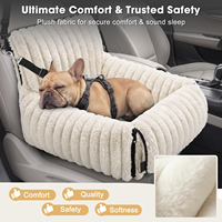 Siège de voiture pour chien amovible et lavable, en mousse à mémoire de forme, pour les voyages