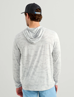 Sweat à capuche de pêche personnalisé pour homme 100 % polyester, anti-humidité, séchage rapide, manches longues, protection solaire pour pêcheur, vente en gros