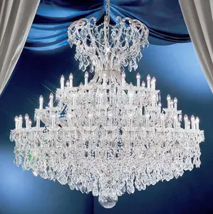 Große anhänger beleuchtung Große Luxus Kristall Perle Kronleuchter Maria Theresia