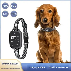 스마트 자동 진동 플라스틱 목걸이 훈련기 디지털 디스플레이 터치 충전 IP67 방수 강아지 훈련용 애완동물 장치 - Product Image 4