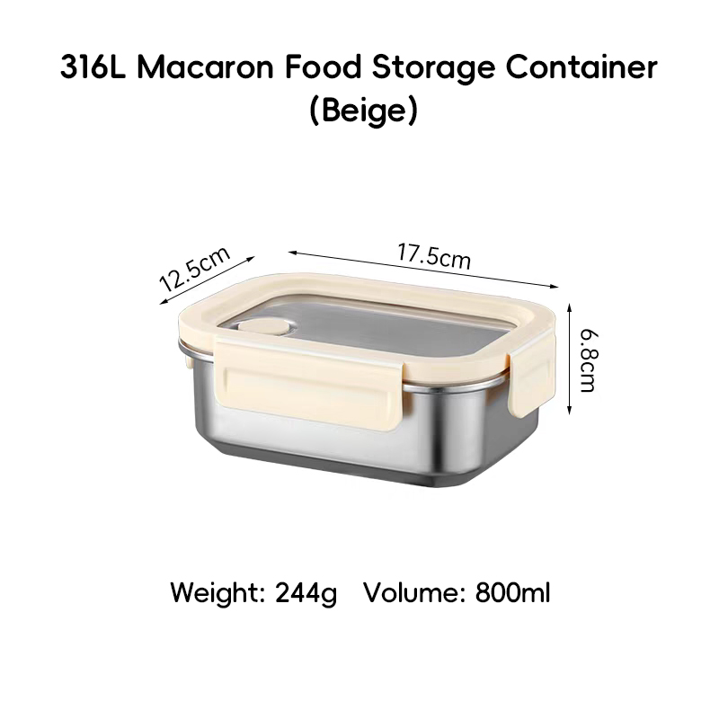 800ml single compartment(beige)