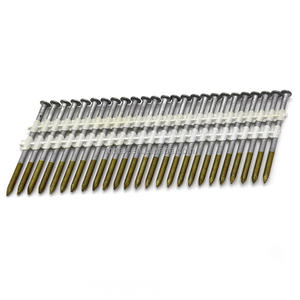 <span class=keywords><strong>Clavos</strong></span> para Estructuras <span class=keywords><strong>de</strong></span> 3 1/4 Pulgadas con Punta <span class=keywords><strong>de</strong></span> Diamante y Anillo, Galvanizados en Caliente, 21 Grados, en Tira <span class=keywords><strong>de</strong></span> Plástico - Product Image 1