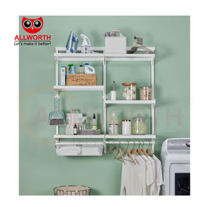 יצרן יוקרה מותאם אישית קל להגדרה ארונות ארון קיר גמיש מדפים - Product Image 5