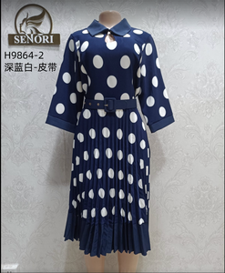 Plus Size Sweet Elegant Casual Flowy V-Neck 3/4 Sleeve Oversized High Quality Solid Summer <strong>Dress</strong> for Women - Product Image 5