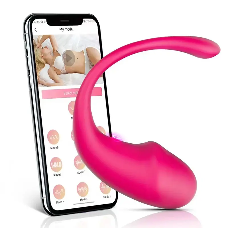الأكثر مبيعًا تطبيق تحكم عن بعد كرات مهبلية على شكل بيض هزاز ألعاب جنسية للنساء قفزة لباس داخلي هزاز